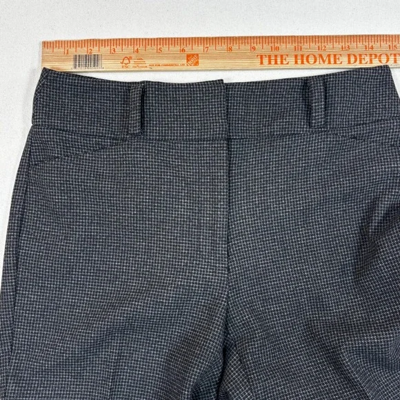 White House Black Market The Boot Grey Houndstooth Bootcut Dress Pants Womens 4 - Picture 6 of 14